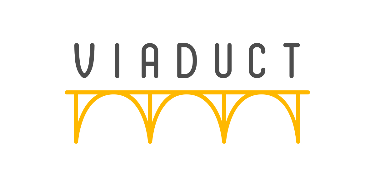 Viaduct Logo on White 4x2